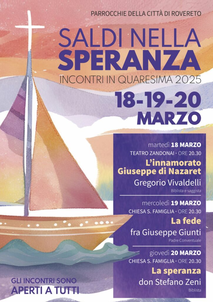 Incontri Quaresima 18,19,20/03